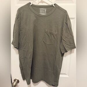 Faherty Sage Green Short Sleeve Tee